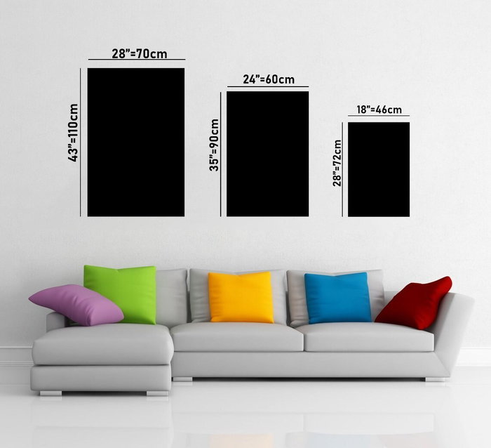 Wallity Pintura de Vidrio Templado Decorativo Multicolor 46 x 72 cm Wallity Pintura de Vidrio Templado Decorativo Multicolor 46 x 72 cm